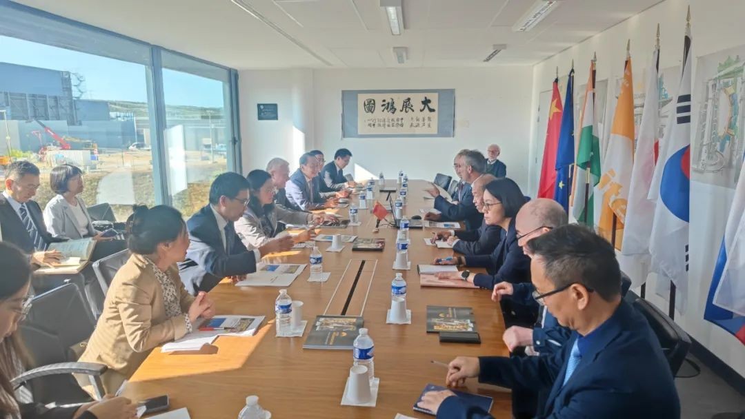 科技部部长王志刚率团访问国际热核聚变实验堆计划（ITER） 总部并考察项目现场