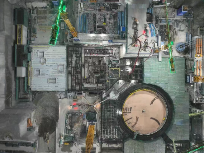 三澳核电3号机组核岛周边厂房筏基混凝土浇筑完成