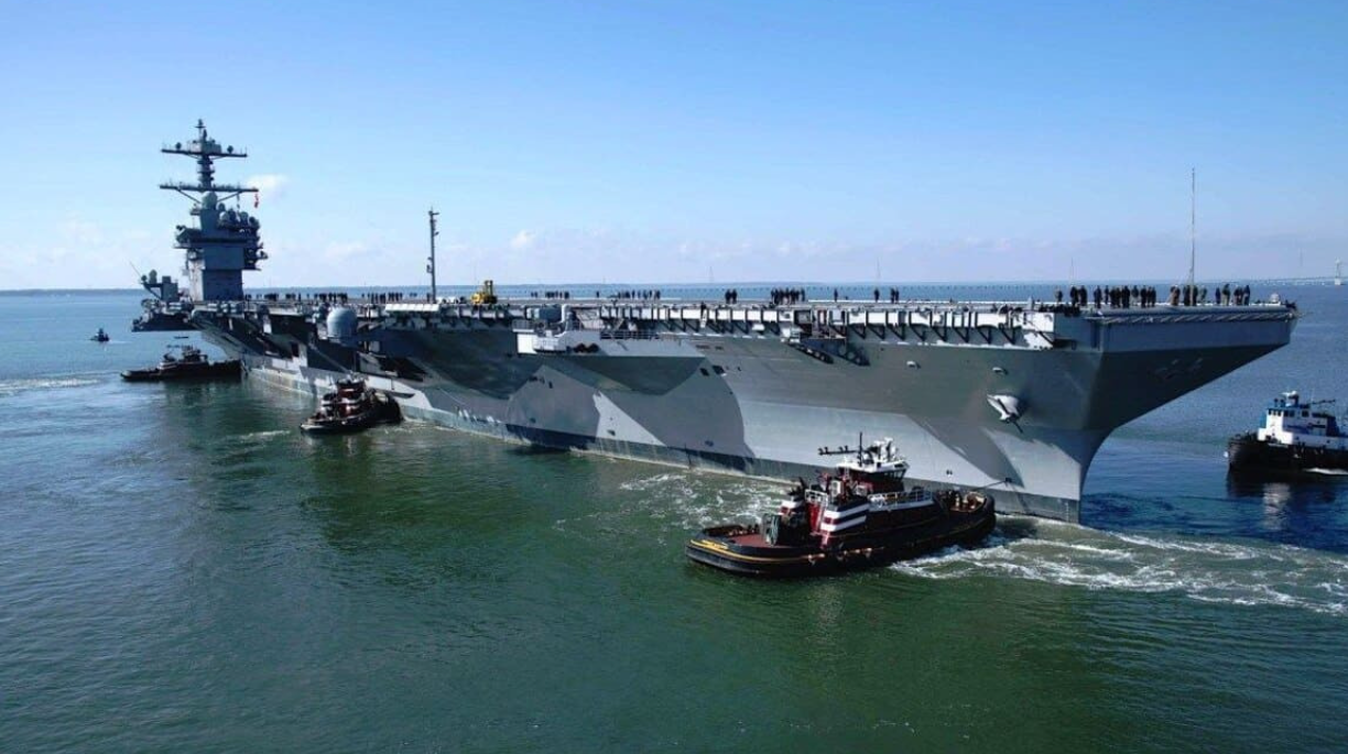 美国核动力航空母舰“约翰·F·肯尼迪”号（CVN-79）已启航进行首次海试
