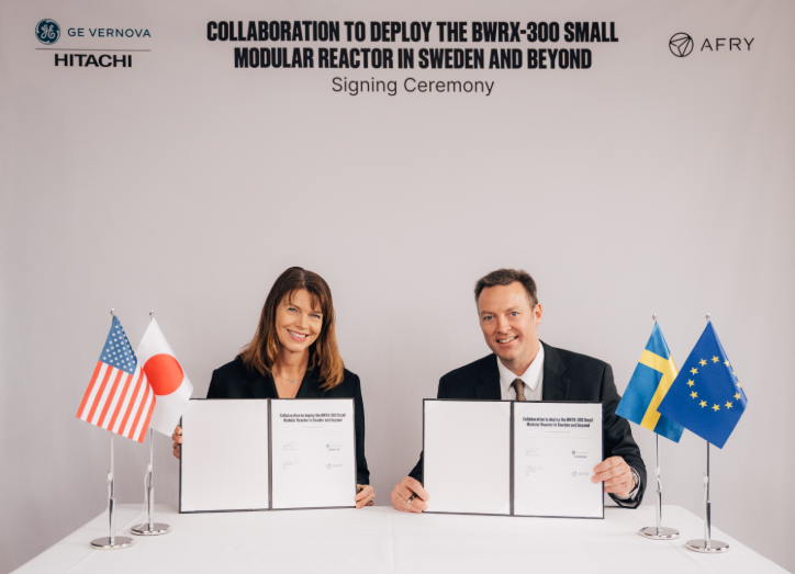 GE Vernova、日立核能公司和AFRY将合作部署BWRX-300小型模块化反应堆