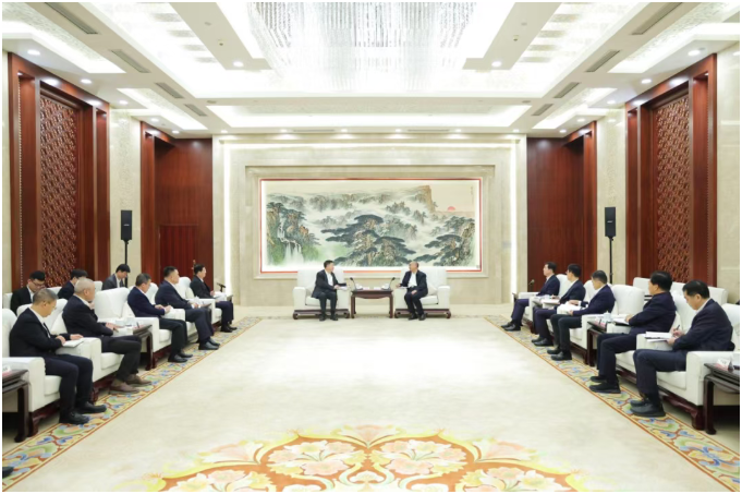 中国广核集团有限公司董事长杨长利、总经理庞松涛拜会山东省委书记林武