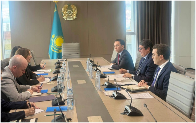 哈萨克斯坦原子能署署长会见美国驻哈大使