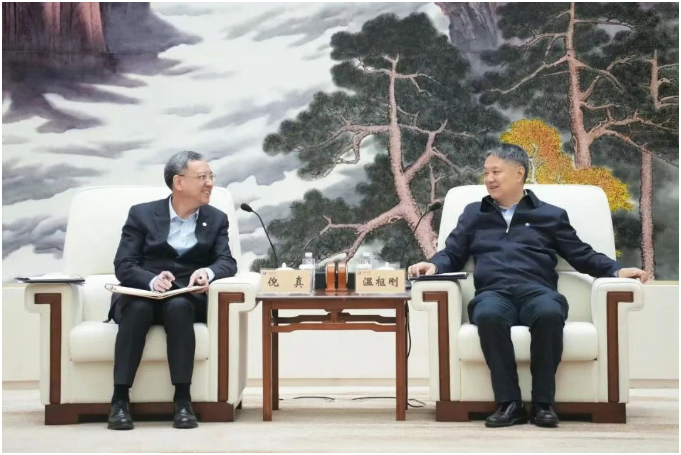中国能建董事长倪真与中国华能董事长温枢刚会谈 高质量推进核电等重点工程