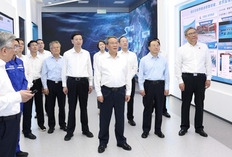 李强调研一重集团大连核电石化有限公司