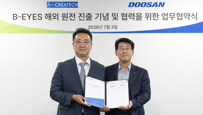 韩国斗山能源携手Createch推进核电发电机监控系统商用化