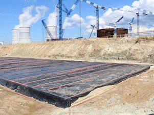 俄罗斯列宁格勒核电站二期3号机组启动喷淋水池建设