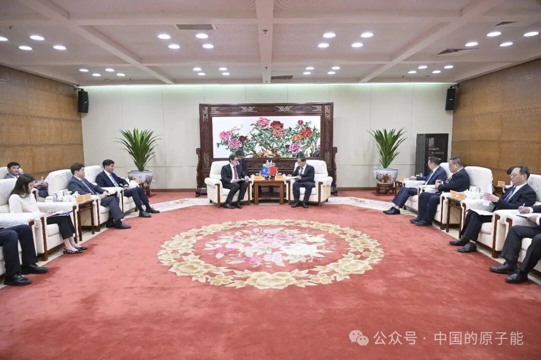 单忠德会见哈萨克斯坦原子能署署长萨特卡利耶夫